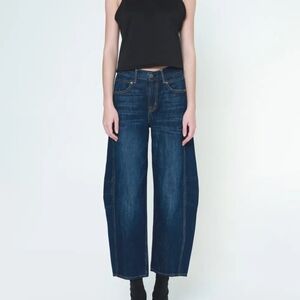 NWT NOEND Los Angeles Dark Denim Barrel Jeans